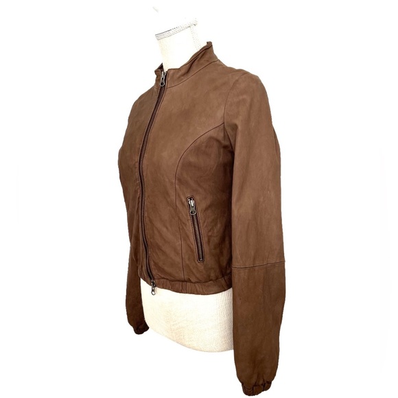 BCBGMaxAzria Jackets & Blazers - BCBG Max Azria Brown Leather jacket Size